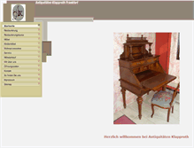 Tablet Screenshot of antiquitaeten-klapproth.de